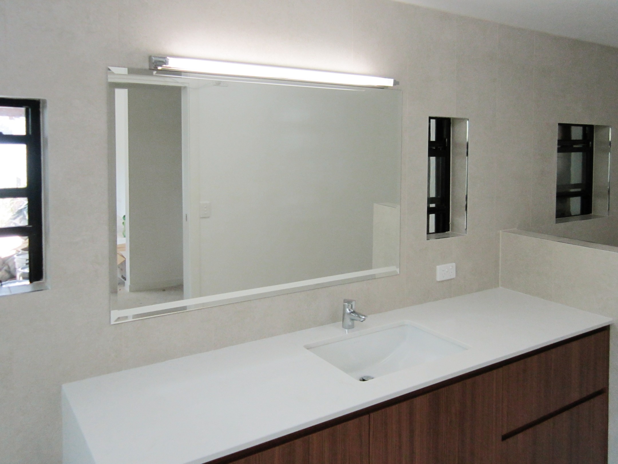 Frameless Mirror with Bevel